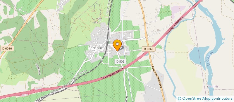 localisation de l'entreprise MADAME CORINNE GAIDA  SERNHAC