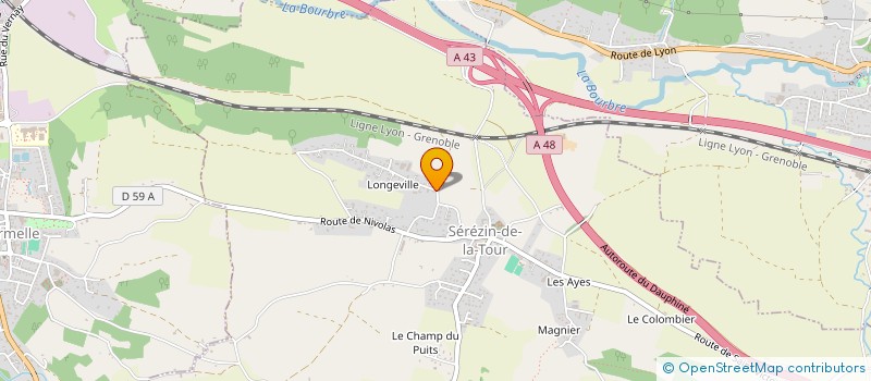 localisation de l'entreprise MADAME CORINNE GAILLARD  SEREZIN-DE-LA-TOUR