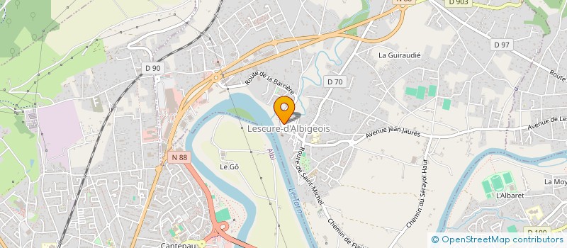 localisation de l'entreprise MADAME CORINNE GARCIA à LESCURE-D'ALBIGEOIS