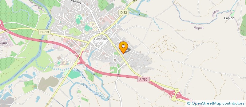 localisation de l'entreprise MADAME CORINNE GARCIA  GIGNAC