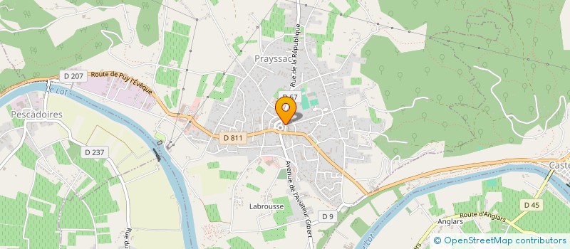 localisation de l'entreprise MADAME CORINNE GARES  PRAYSSAC