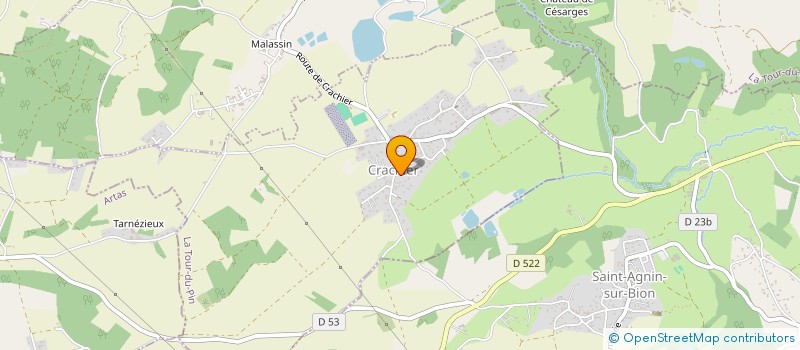 localisation de l'entreprise MADAME CORINNE GARNIER  CRACHIER