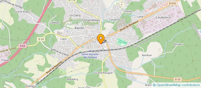 localisation de l'entreprise MADAME CORINNE GARRABOS  SAINT-VINCENT-DE-TYROSSE