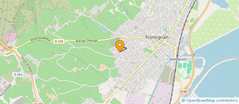 localisation de l'entreprise MADAME CORINNE GASC à FRONTIGNAN