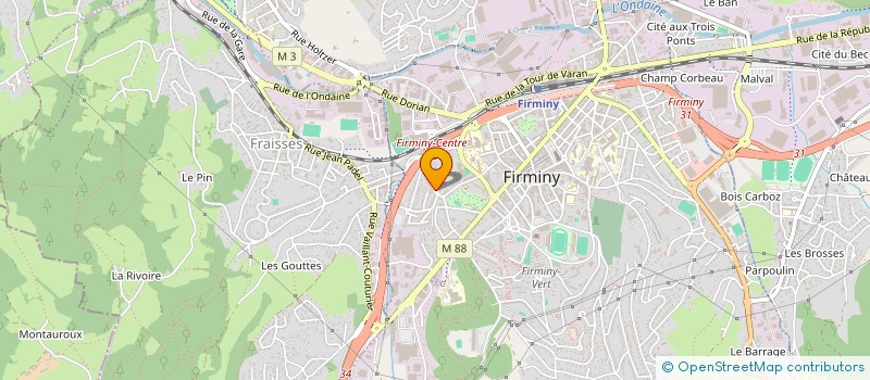 localisation de l'entreprise MADAME CORINNE GASSMANN à FIRMINY