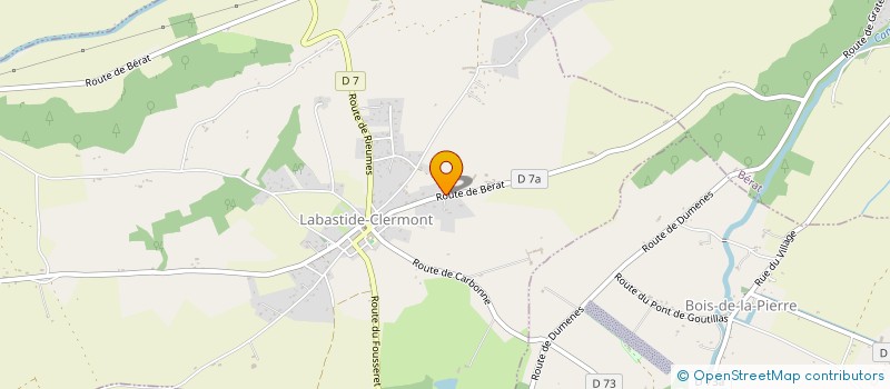 localisation de l'entreprise MADAME CORINNE GAUDIN  LABASTIDE-CLERMONT