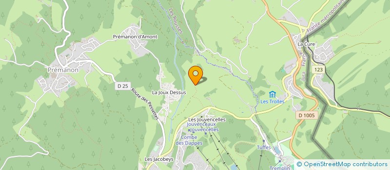 localisation de l'entreprise MADAME CORINNE GAUTHIER-MANUEL  PREMANON