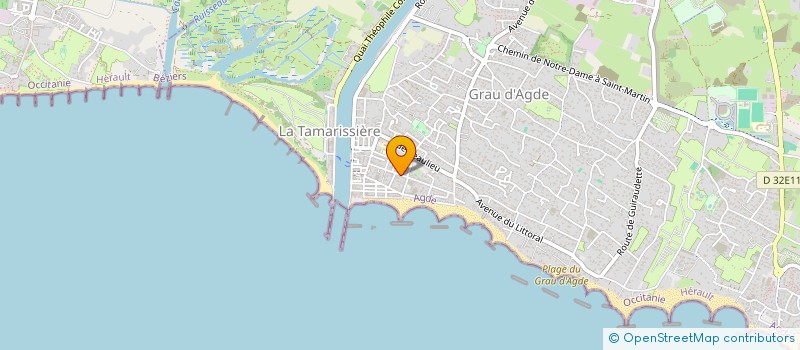 localisation de l'entreprise MADAME CORINNE GEBUS à AGDE