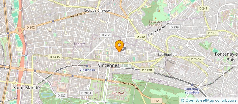 localisation de l'entreprise MADAME CORINNE GENEY à VINCENNES