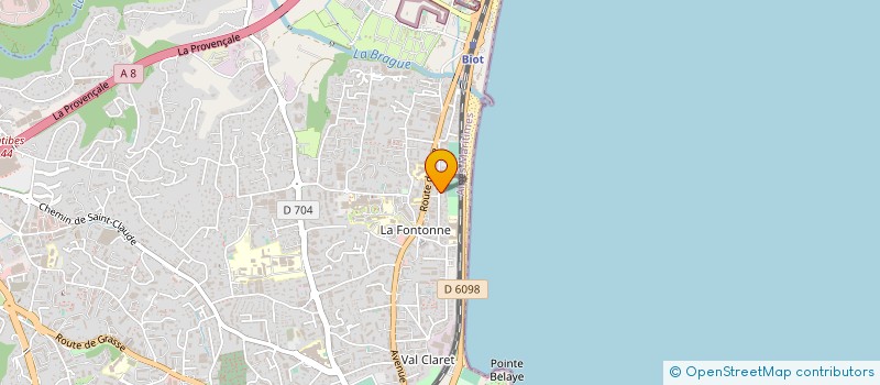 localisation de l'entreprise MADAME CORINNE GERACI à ANTIBES