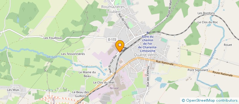 localisation de l'entreprise MADAME CORINNE GERVAIS à TERRES-DE-HAUTE-CHARENTE
