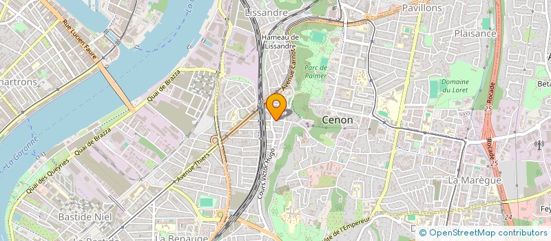 localisation de l'entreprise MADAME CORINNE GIRARD  CENON