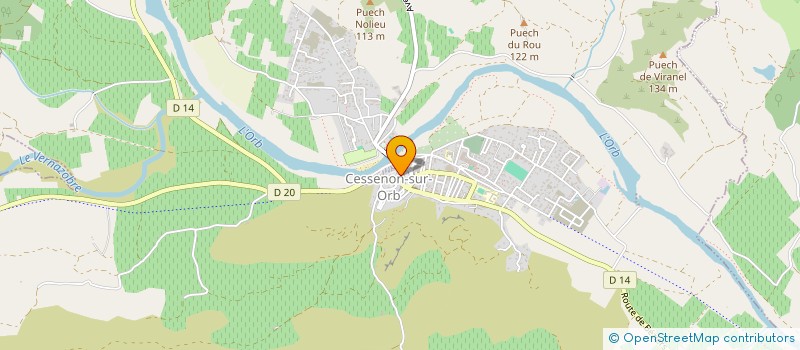 localisation de l'entreprise MADAME CORINNE GIRAUD  ROQUEBRUN