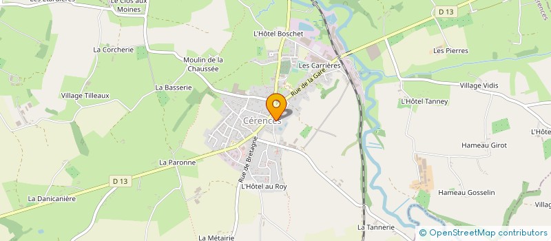 localisation de l'entreprise MADAME CORINNE GODARD à CERENCES