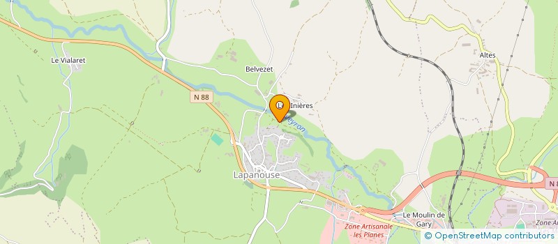 localisation de l'entreprise MADAME CORINNE GODBILLOT  SEVERAC D'AVEYRON