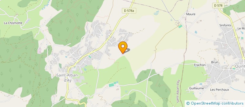 localisation de l'entreprise MADAME CORINNE GOMEZ  SAINT-ALBAN-D'AY