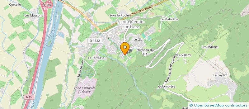 localisation de l'entreprise MADAME CORINNE GONON  SAINT-QUENTIN-SUR-ISERE