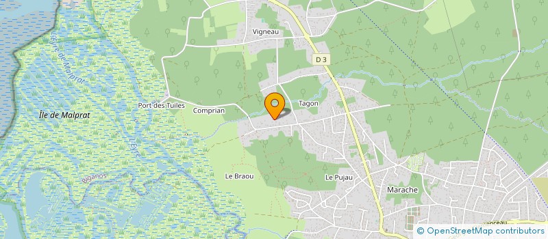 localisation de l'entreprise MADAME CORINNE GOSSE  BIGANOS