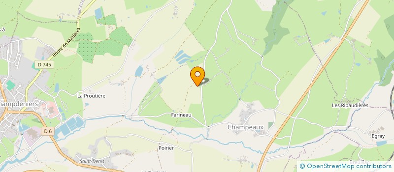 localisation de l'entreprise MADAME CORINNE GOUBEAU  CHAMPDENIERS