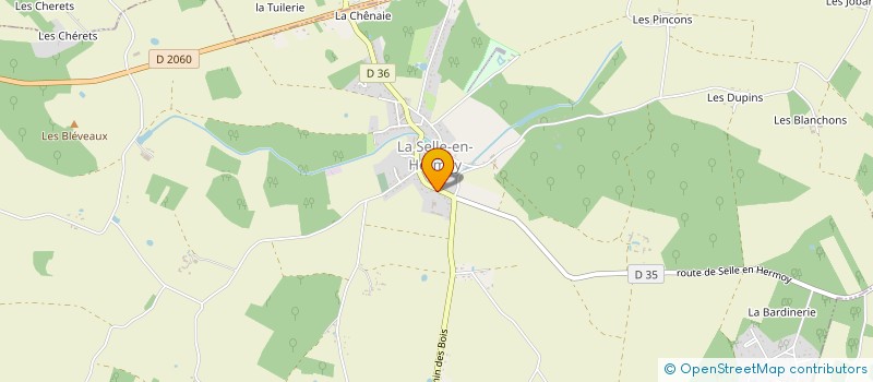 localisation de l'entreprise MADAME CORINNE GOUT à LA SELLE-EN-HERMOY