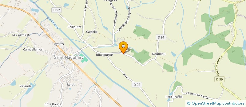 localisation de l'entreprise MADAME CORINNE GRANDGUILLOTTE  SAINT-NAUPHARY