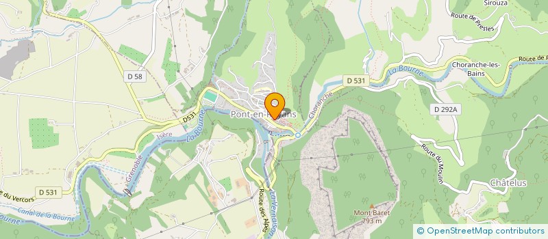 localisation de l'entreprise MADAME CORINNE GRANDIN-REME  PONT-EN-ROYANS