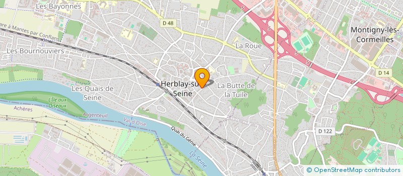 localisation de l'entreprise MADAME CORINNE GREVEZ  HERBLAY-SUR-SEINE