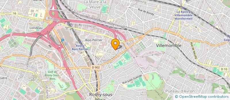 localisation de l'entreprise MADAME CORINNE GREVIN à ROSNY-SOUS-BOIS