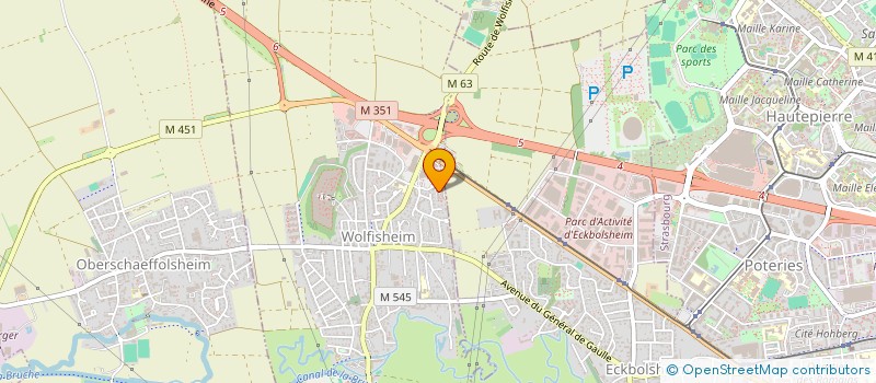 localisation de l'entreprise MADAME CORINNE GROSSMANN  WOLFISHEIM