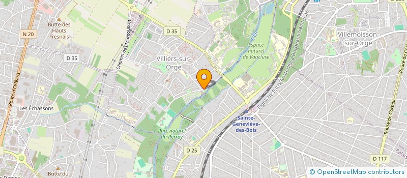 localisation de l'entreprise MADAME CORINNE GUEGAN  VILLIERS-SUR-ORGE