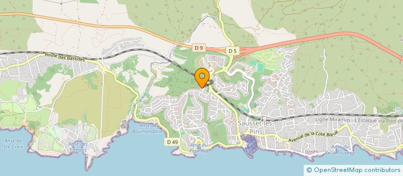 localisation de l'entreprise MADAME CORINNE GUERINI  SAUSSET-LES-PINS