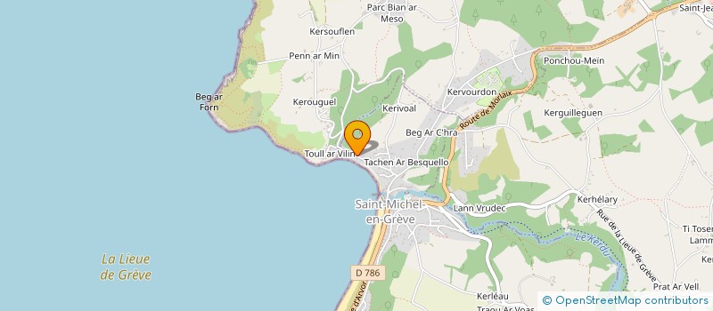 localisation de l'entreprise MADAME CORINNE GUERNIOU  SAINT-MICHEL-EN-GREVE