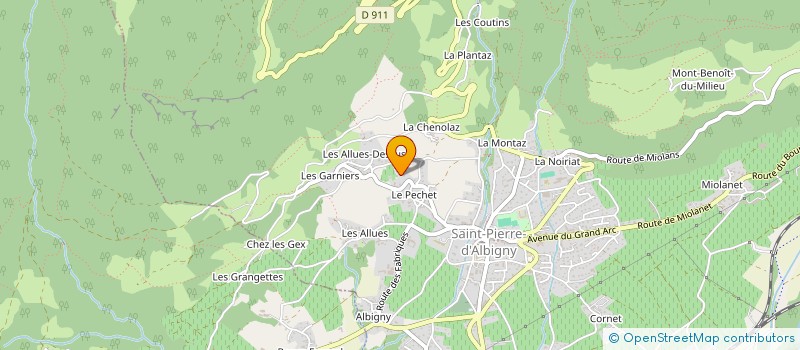 localisation de l'entreprise MADAME CORINNE GUERRAZ à SAINT-PIERRE-D'ALBIGNY