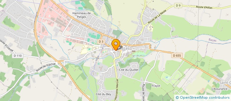 localisation de l'entreprise MADAME CORINNE GUILLOT  BAZAS