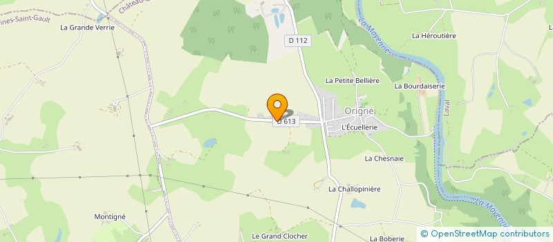 localisation de l'entreprise MADAME CORINNE GUIROIS  ORIGNE