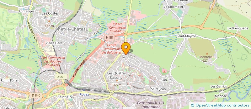 localisation de l'entreprise MADAME CORINNE GUITARD à ONET-LE-CHATEAU