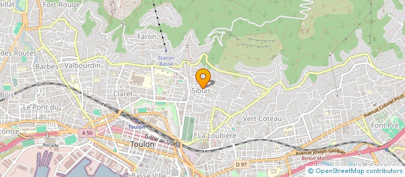 localisation de l'entreprise MADAME CORINNE GUYADER  TOULON