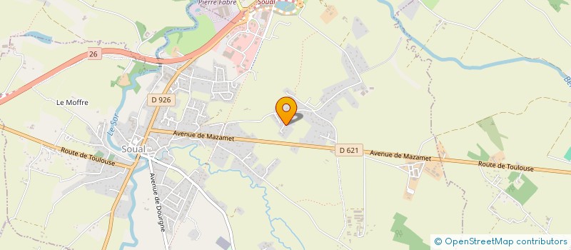 localisation de l'entreprise MADAME CORINNE GUYENOT  SOUAL