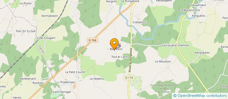 localisation de l'entreprise MADAME CORINNE HANCQ  CARNAC