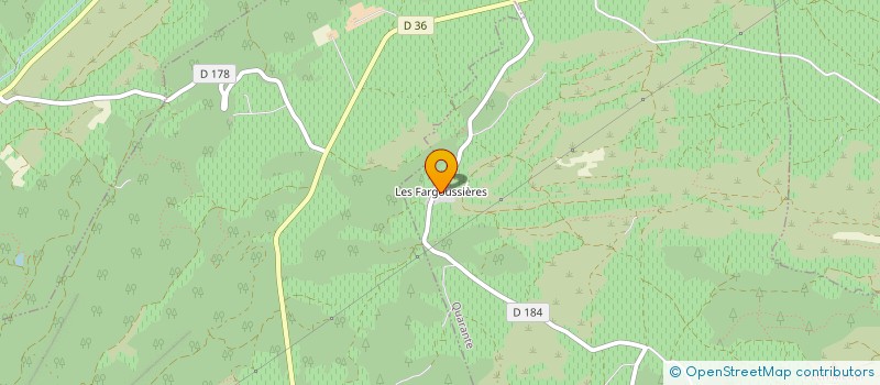 localisation de l'entreprise MADAME CORINNE HEGE  QUARANTE