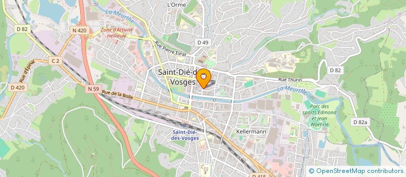 localisation de l'entreprise MADAME CORINNE HELD  SAINT-DIE-DES-VOSGES