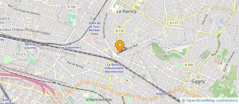 localisation de l'entreprise MADAME CORINNE HENAULT  LE RAINCY