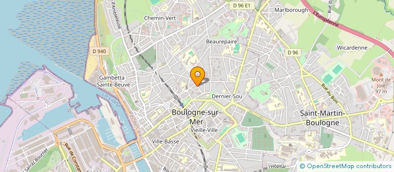 localisation de l'entreprise MADAME CORINNE HERBEZ  BOULOGNE-SUR-MER