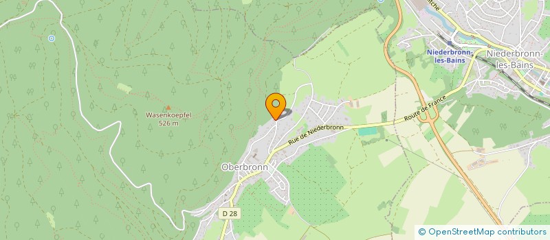 localisation de l'entreprise MADAME CORINNE HETZEL  OBERBRONN