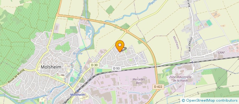 localisation de l'entreprise MADAME CORINNE HICKEL  MOLSHEIM