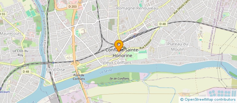 localisation de l'entreprise MADAME CORINNE HIGONNET à CONFLANS-SAINTE-HONORINE