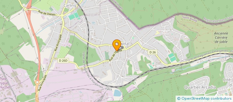 localisation de l'entreprise MADAME CORINNE HOFFMANN  L'HOPITAL