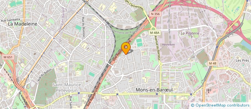 localisation de l'entreprise MADAME CORINNE HUON  MONS-EN-BARUL