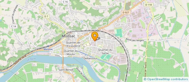 localisation de l'entreprise MADAME CORINNE HUOT  MOISSAC