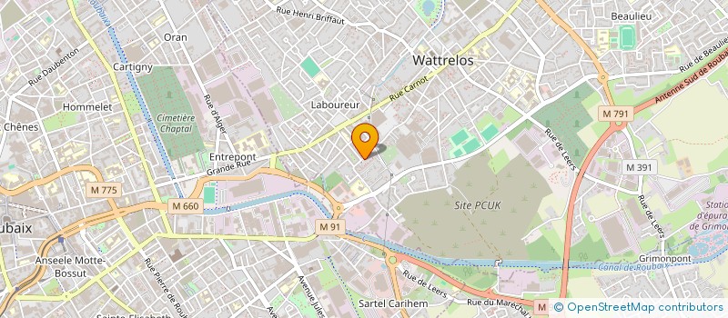 localisation de l'entreprise MADAME CORINNE HUTIN  WATTRELOS